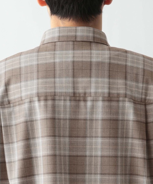 GLOBAL WORK（グローバルワーク）の「アーバンシャツ/AIR/長袖/632886（シャツ/ブラウス・メンズ・チャコールグレー/ブルー/ベージュ/モカ/ブラック・SMALL/MEDIUM/LARGE/X-LARGE）」の15枚目の写真