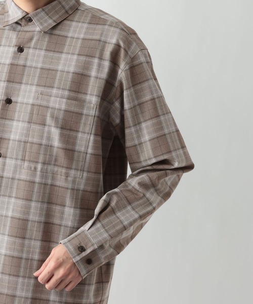 GLOBAL WORK（グローバルワーク）の「アーバンシャツ/AIR/長袖/632886（シャツ/ブラウス・メンズ・チャコールグレー/ブルー/ベージュ/モカ/ブラック・SMALL/MEDIUM/LARGE/X-LARGE）」の17枚目の写真