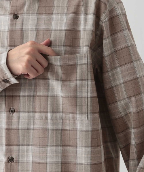 GLOBAL WORK（グローバルワーク）の「アーバンシャツ/AIR/長袖/632886（シャツ/ブラウス・メンズ・チャコールグレー/ブルー/ベージュ/モカ/ブラック・SMALL/MEDIUM/LARGE/X-LARGE）」の18枚目の写真