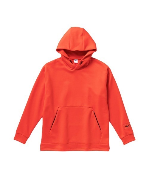 MIZUNO(ミズノ )の「MIZUNO LOOSE-FIT SWEAT HOODIE(ミズノ ルーズフィットスウェットフーディ)(パーカー・メンズ・ブラック系/レッド系・X-LARGE/LARGE/MEDIUM)」の2枚目の写真