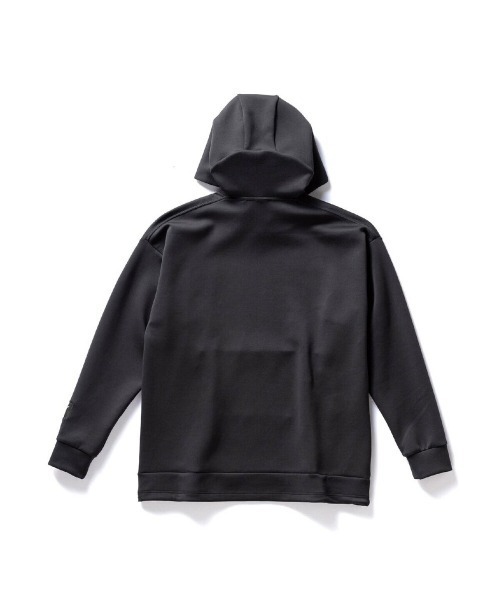 MIZUNO(ミズノ )の「MIZUNO LOOSE-FIT SWEAT HOODIE(ミズノ ルーズフィットスウェットフーディ)(パーカー・メンズ・ブラック系/レッド系・X-LARGE/LARGE/MEDIUM)」の3枚目の写真
