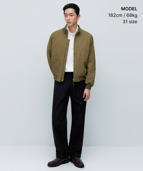 MUSINSA STANDARD（ムシンサスタンダード）の「US NAVY ジャングルクロス N-1 デッキパンツ [ブラック]（その他パンツ・メンズ・その他・27/28/29/34/32/30/31/33/26/40/38/42/36）」の2枚目の写真