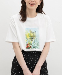 Honeys | 【ハニさら・接触冷感・UVカット】フォトプリントTシャツ(Tシャツ/カットソー)