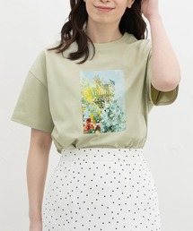 【ハニさら・接触冷感・ＵＶカット】フォトプリントＴシャツ