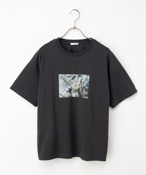Honeys(ハニーズ)の「【ハニさら・接触冷感・UVカット】フォトプリントTシャツ(Tシャツ/カットソー・レディース・ピンク/ホワイト×グレー/ホワイト×イエロー/スミクロ/ライトグリーン・S/M/LL/L)」の18枚目の写真