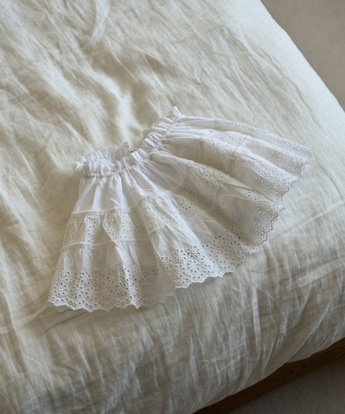 anuke(アンヌーク)の「2way Lace Skirt(スカート・レディース・ブラック/ホワイト・FREE)」の3枚目の写真