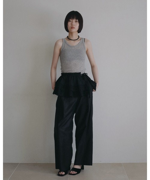 anuke(アンヌーク)の「2way Lace Skirt(スカート・レディース・ブラック/ホワイト・FREE)」の15枚目の写真