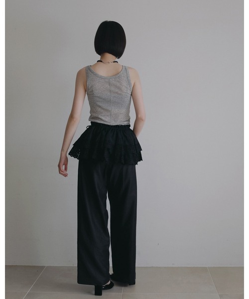 anuke(アンヌーク)の「2way Lace Skirt(スカート・レディース・ブラック/ホワイト・FREE)」の16枚目の写真