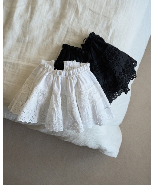 anuke(アンヌーク)の「2way Lace Skirt(スカート・レディース・ブラック/ホワイト・FREE)」の20枚目の写真