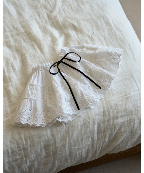 anuke(アンヌーク)の「2way Lace Skirt(スカート・レディース・ブラック/ホワイト・FREE)」の21枚目の写真