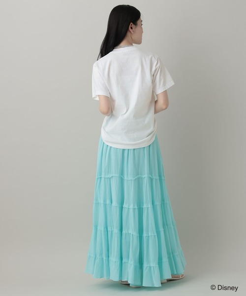 A part by（アパートバイ）の「【別注】MICKEYMOUSE_TEE（Tシャツ/カットソー・レディース・チャコールグレー/オフホワイト・FREE）」の5枚目の写真