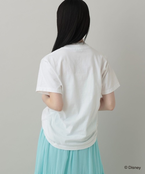 A part by（アパートバイ）の「【別注】MICKEYMOUSE_TEE（Tシャツ/カットソー・レディース・チャコールグレー/オフホワイト・FREE）」の8枚目の写真