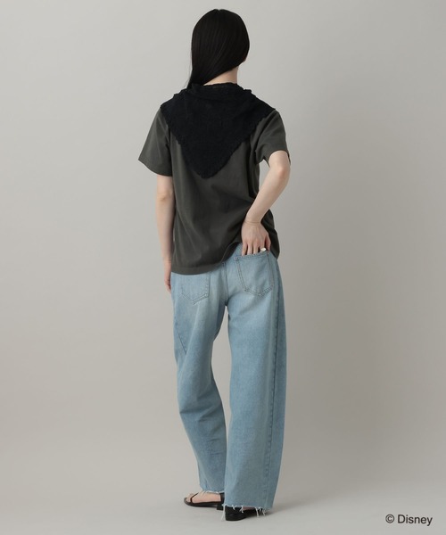 A part by（アパートバイ）の「【別注】MICKEYMOUSE_TEE（Tシャツ/カットソー・レディース・チャコールグレー/オフホワイト・FREE）」の12枚目の写真