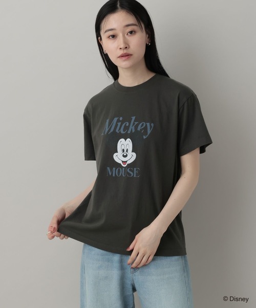 A part by（アパートバイ）の「【別注】MICKEYMOUSE_TEE（Tシャツ/カットソー・レディース・チャコールグレー/オフホワイト・FREE）」の13枚目の写真
