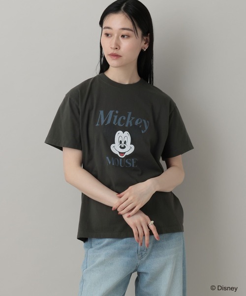 A part by（アパートバイ）の「【別注】MICKEYMOUSE_TEE（Tシャツ/カットソー・レディース・チャコールグレー/オフホワイト・FREE）」の14枚目の写真