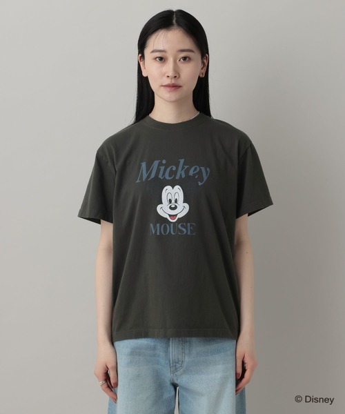 A part by（アパートバイ）の「【別注】MICKEYMOUSE_TEE（Tシャツ/カットソー・レディース・チャコールグレー/オフホワイト・FREE）」の16枚目の写真