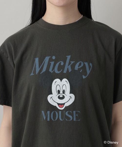 A part by（アパートバイ）の「【別注】MICKEYMOUSE_TEE（Tシャツ/カットソー・レディース・チャコールグレー/オフホワイト・FREE）」の19枚目の写真