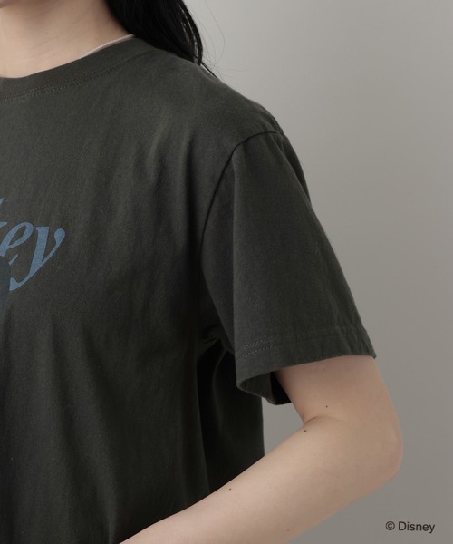 A part by（アパートバイ）の「【別注】MICKEYMOUSE_TEE（Tシャツ/カットソー・レディース・チャコールグレー/オフホワイト・FREE）」の20枚目の写真