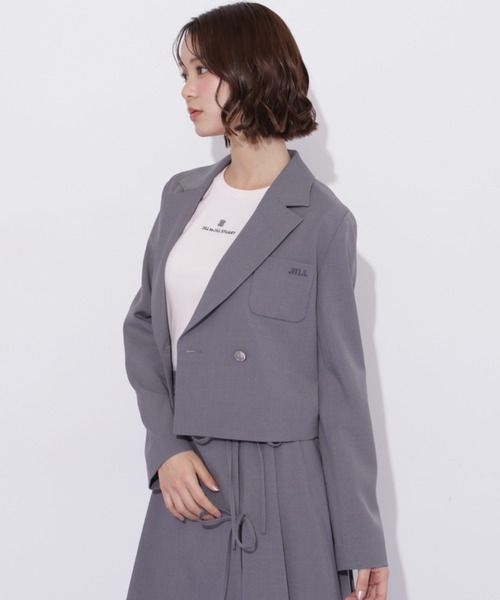 JILL by JILL STUART(ジルバイジルスチュアート)の「セットアップ対応ショート丈テーラードジャケット(テーラードジャケット・レディース・グレー/ベージュ系その他/ベージュ・FREE)」の22枚目の写真