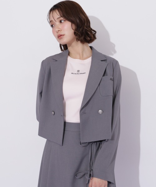 JILL by JILL STUART(ジルバイジルスチュアート)の「セットアップ対応ショート丈テーラードジャケット(テーラードジャケット・レディース・グレー/ベージュ系その他/ベージュ・FREE)」の21枚目の写真