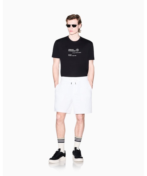 ARMANI EXCHANGE(アルマーニエクスチェンジ)の「【A|X アルマーニ エクスチェンジ】バックプリント 半袖クルーネックTシャツ/REGULAR(Tシャツ/カットソー・メンズ・オフホワイト/ブラック・X-SMALL/X-LARGE/SMALL/MEDIUM/LARGE/XX-LARGE)」の5枚目の写真