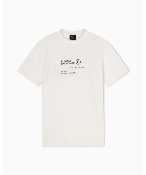 ARMANI EXCHANGE(アルマーニエクスチェンジ)の「【A|X アルマーニ エクスチェンジ】バックプリント 半袖クルーネックTシャツ/REGULAR(Tシャツ/カットソー・メンズ・オフホワイト/ブラック・X-SMALL/X-LARGE/SMALL/MEDIUM/LARGE/XX-LARGE)」の10枚目の写真