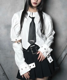 LAZYSLAY（レイジースレイ）の「レザーネクタイシャツ（シャツ/ブラウス）」