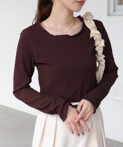 Bab(バブ)の「メローデザイントップス(Tシャツ/カットソー・レディース・オレンジ/ホワイト系その他・FREE)」の21枚目の写真