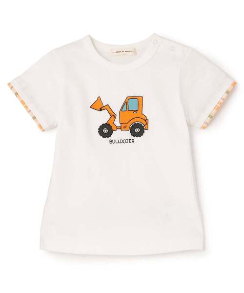 sense of wonder(センスオブワンダー)の「乗り物Tシャツ(Tシャツ/カットソー・キッズ・イエロー/ライトブルー/オフホワイト・100cm/90cm/80cm/130cm/120cm/110cm)」の1枚目の写真