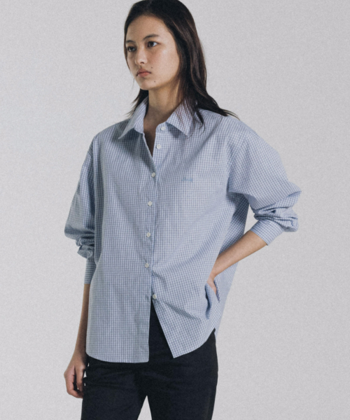 ANDNEEDS(アンドニーズ)の「Breeze check shirt (blue)(シャツ/ブラウス・レディース・その他・FREE)」の3枚目の写真