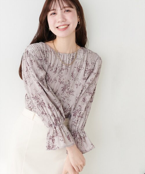 COEL コエル マジョリカプリーツブラウス マジョリカプリーツブラウス | natural couture(ナチュラルクチュール