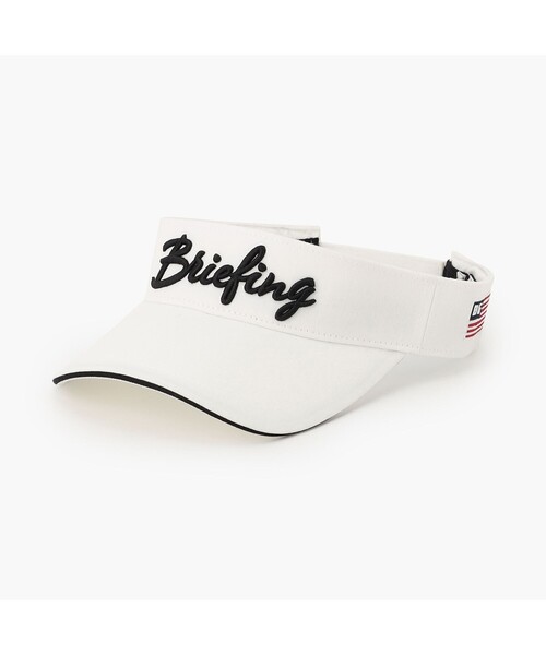 BRIEFING(ブリーフィング)の「【BRIEFING GOLF/ブリーフィングゴルフ】WOMEN’S BASIC VISOR(サンバイザー・レディース・ホワイト/ピンク/ベージュ/ネイビー/ブラック・FREE)」の1枚目の写真