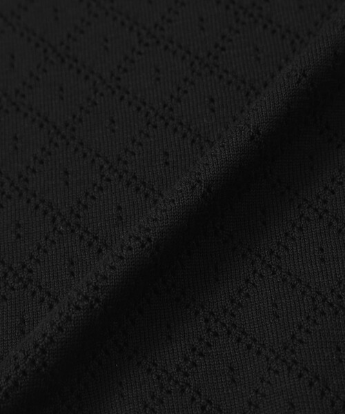 MACKINTOSH LONDON（マッキントッシュ ロンドン）の「ランダムアイレットスキッパーニットポロ（ポロシャツ・メンズ・ライトブルー/ブラック・XL/L/M）」の9枚目の写真