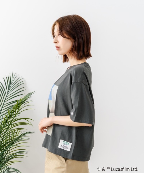 DISCUS(ディスカス)の「【DISCUS/ディスカス】【選べる丈感・STARWARS】DISCUS×スターウォーズ コラボTシャツ クロップド短丈・BIGシルエット(Tシャツ/カットソー・レディース・ブラック系その他4/ブラック系その他2/ブラック系その他/ブラック系その他3・MEDIUM/LARGE)」の6枚目の写真