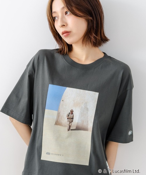 DISCUS(ディスカス)の「【DISCUS/ディスカス】【選べる丈感・STARWARS】DISCUS×スターウォーズ コラボTシャツ クロップド短丈・BIGシルエット(Tシャツ/カットソー・レディース・ブラック系その他4/ブラック系その他2/ブラック系その他/ブラック系その他3・MEDIUM/LARGE)」の9枚目の写真
