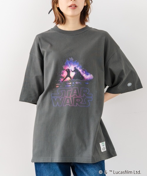 DISCUS(ディスカス)の「【DISCUS/ディスカス】【選べる丈感・STARWARS】DISCUS×スターウォーズ コラボTシャツ クロップド短丈・BIGシルエット(Tシャツ/カットソー・レディース・ブラック系その他4/ブラック系その他2/ブラック系その他/ブラック系その他3・MEDIUM/LARGE)」の20枚目の写真