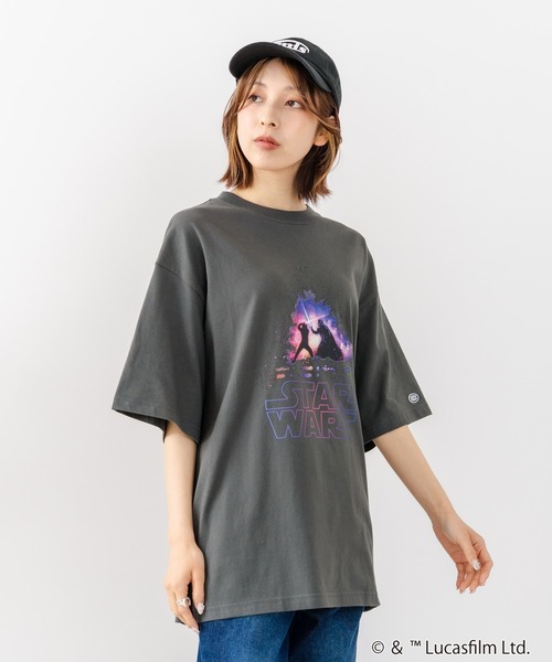 DISCUS(ディスカス)の「【DISCUS/ディスカス】【選べる丈感・STARWARS】DISCUS×スターウォーズ コラボTシャツ クロップド短丈・BIGシルエット(Tシャツ/カットソー・レディース・ブラック系その他4/ブラック系その他2/ブラック系その他/ブラック系その他3・MEDIUM/LARGE)」の21枚目の写真