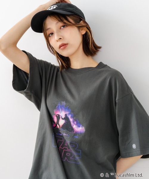 DISCUS(ディスカス)の「【DISCUS/ディスカス】【選べる丈感・STARWARS】DISCUS×スターウォーズ コラボTシャツ クロップド短丈・BIGシルエット(Tシャツ/カットソー・レディース・ブラック系その他4/ブラック系その他2/ブラック系その他/ブラック系その他3・MEDIUM/LARGE)」の22枚目の写真