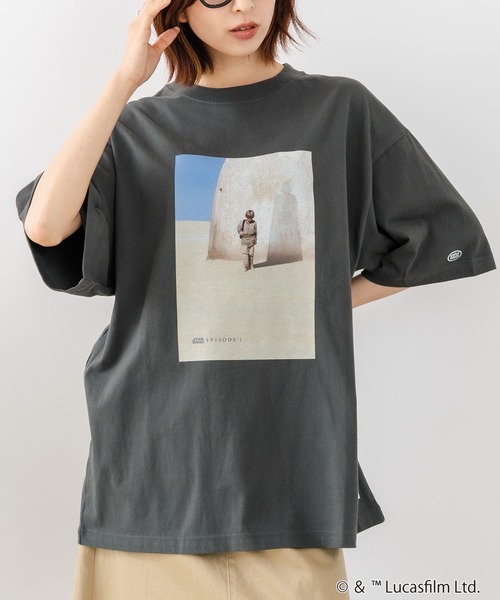 DISCUS(ディスカス)の「【DISCUS/ディスカス】【選べる丈感・STARWARS】DISCUS×スターウォーズ コラボTシャツ クロップド短丈・BIGシルエット(Tシャツ/カットソー・レディース・ブラック系その他4/ブラック系その他2/ブラック系その他/ブラック系その他3・MEDIUM/LARGE)」の12枚目の写真