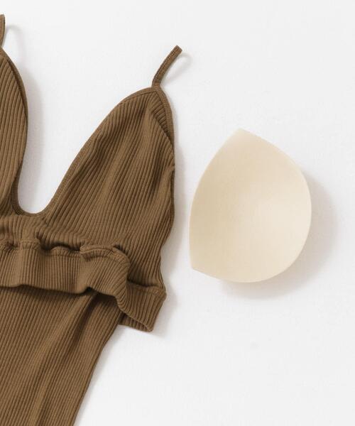 HAKUJI（ハクジ）の「HAKUJI　Supima silk bra camisole（キャミソール・レディース・ブラウン系その他・FREE）」の5枚目の写真