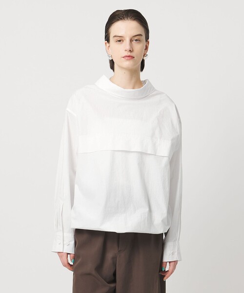 ASTRAET（アストラット）の「＜ASTRAET＞コットン バックフロント 2WAYシャツ（シャツ/ブラウス・レディース・ライトブルー/ホワイト・FREE）」の5枚目の写真