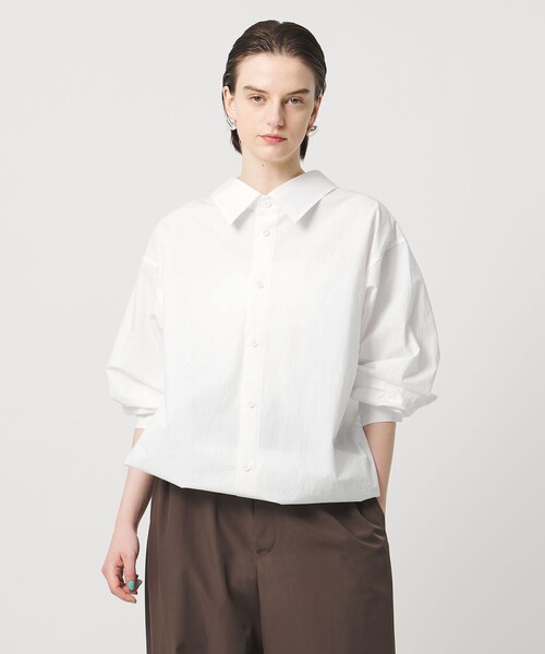 ASTRAET（アストラット）の「＜ASTRAET＞コットン バックフロント 2WAYシャツ（シャツ/ブラウス・レディース・ライトブルー/ホワイト・FREE）」の7枚目の写真