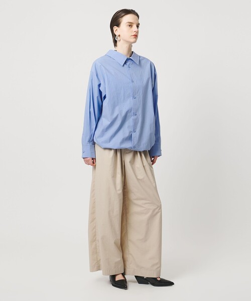 ASTRAET（アストラット）の「＜ASTRAET＞コットン バックフロント 2WAYシャツ（シャツ/ブラウス・レディース・ライトブルー/ホワイト・FREE）」の9枚目の写真