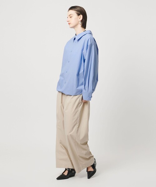 ASTRAET（アストラット）の「＜ASTRAET＞コットン バックフロント 2WAYシャツ（シャツ/ブラウス・レディース・ライトブルー/ホワイト・FREE）」の10枚目の写真