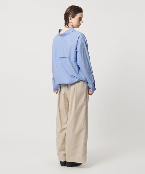 ASTRAET（アストラット）の「＜ASTRAET＞コットン バックフロント 2WAYシャツ（シャツ/ブラウス・レディース・ライトブルー/ホワイト・FREE）」の11枚目の写真