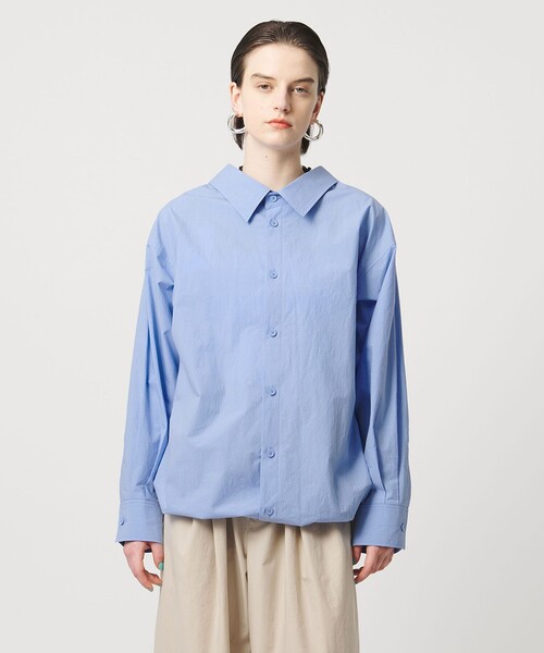 ASTRAET（アストラット）の「＜ASTRAET＞コットン バックフロント 2WAYシャツ（シャツ/ブラウス・レディース・ライトブルー/ホワイト・FREE）」の12枚目の写真