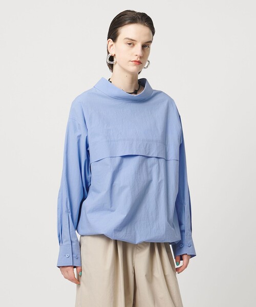 ASTRAET（アストラット）の「＜ASTRAET＞コットン バックフロント 2WAYシャツ（シャツ/ブラウス・レディース・ライトブルー/ホワイト・FREE）」の14枚目の写真