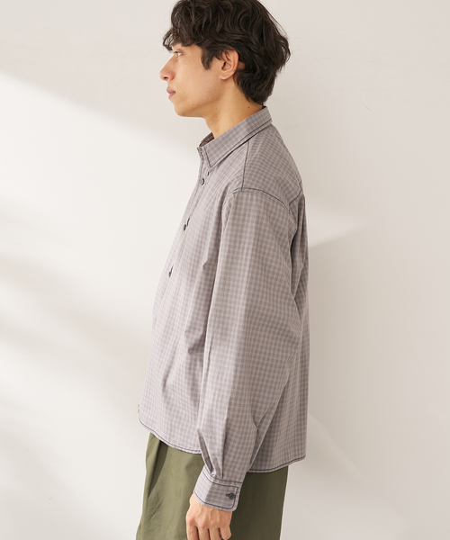 B.C STOCK(ベーセーストック)の「ヘビーステッチクロップシャツ(シャツ/ブラウス・メンズ・チャコールグレー/ブルー系その他/ベージュ/ブラウン/ホワイト・LARGE/MEDIUM)」の8枚目の写真