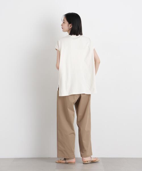upperhights(アッパーハイツ)の「upper hights/BIG NO SLEEVE TEE(Tシャツ/カットソー・レディース・アイボリー/モカ・1)」の8枚目の写真