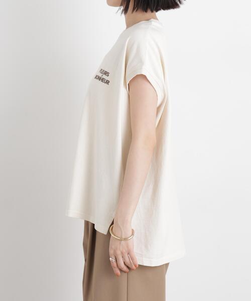 upperhights(アッパーハイツ)の「upper hights/BIG NO SLEEVE TEE(Tシャツ/カットソー・レディース・アイボリー/モカ・1)」の11枚目の写真